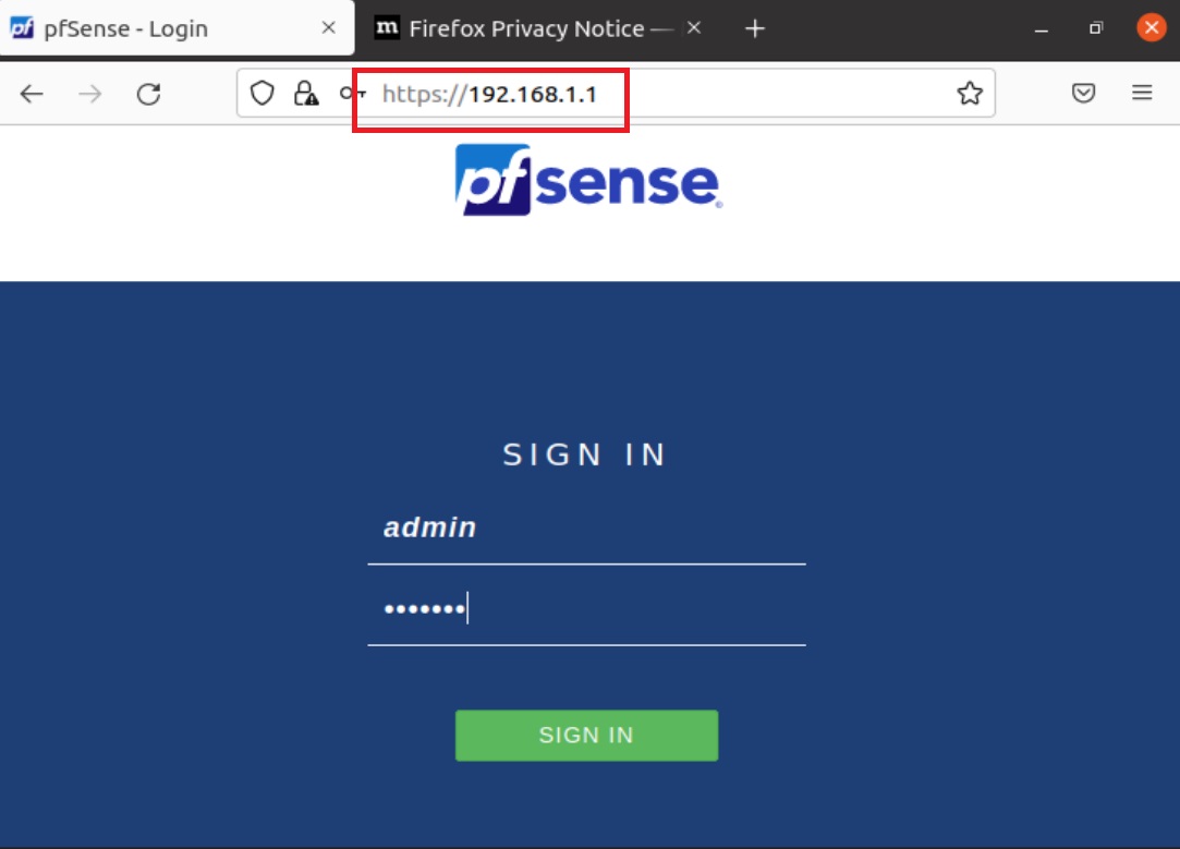 pfsense install