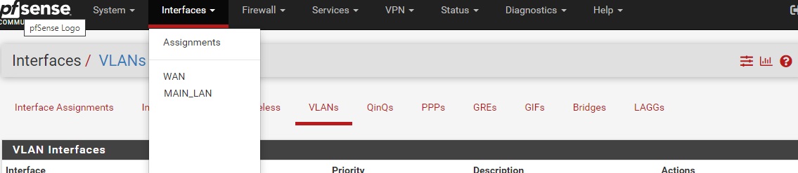 pfsense vlan