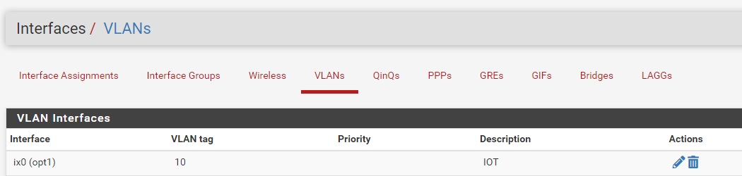 pfsense vlan