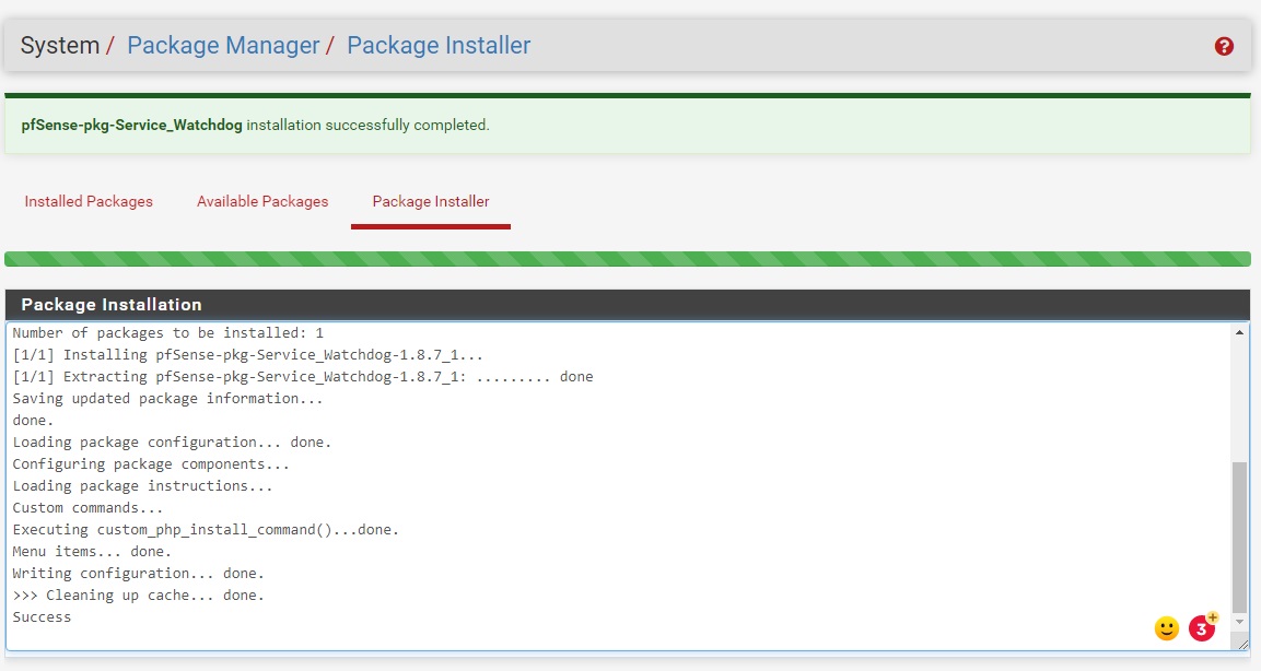 pfsense package